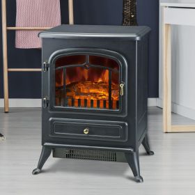 1.85KW Electric Freestanding Flame Effect Fireplace