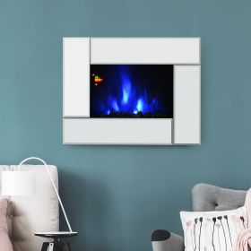 Modern 1.8KW Wall Mount Coloured LED Fireplace 