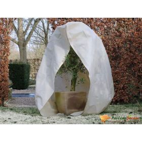 Nature Winter Fleece Cover with Zip 70 g/sqm Beige 3x2.5x2.5 m