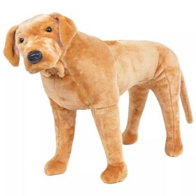Standing Plush Toy Labrador Dog Light Brown XXL