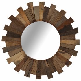 Wall Mirror Solid Reclaimed Wood 50 cm