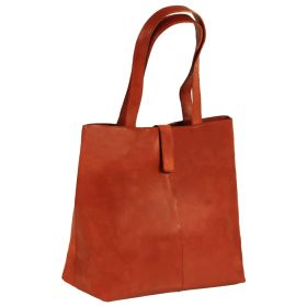 Ladies' Shopper Bag Real Leather Tan