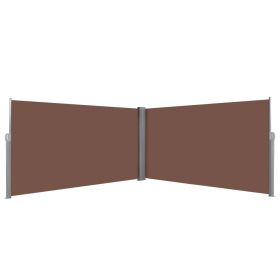 Retractable Side Awning 160x600 cm Brown