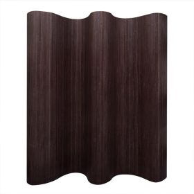 Room Divider Bamboo Dark Brown 250x165 cm