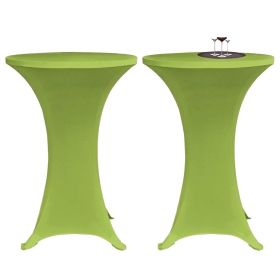 Stretch Table Cover 2 pcs 80 cm Green