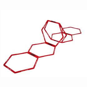 Pure2Improve Hexagon Agility Grid 6 pcs Red