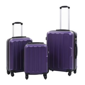 Hardcase Trolley Set 3 pcs Purple ABS