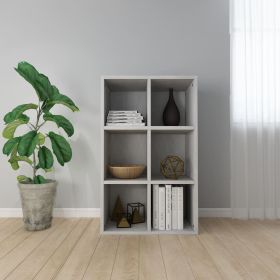 Book Cabinet/Sideboard Concrete Grey 66x30x98 cm Engineered Wood