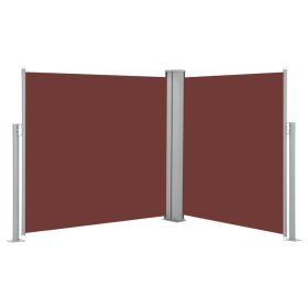 Retractable Side Awning Brown 120x600 cm