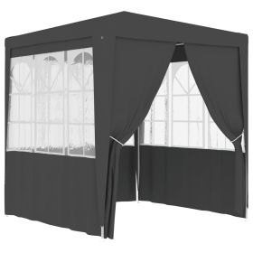 Professional Party Tent Side Walls 2.5x2.5 m Anthracite 90 g/mÂ²