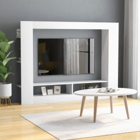 TV Cabinet White 152x22x113 cm Chipboard
