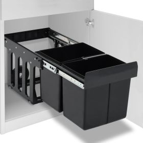 Kitchen Cupboard Pull-out Recycled Dustbin Soft-Close 36 L