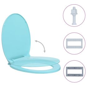 Soft-Close Toilet Seat Green Oval