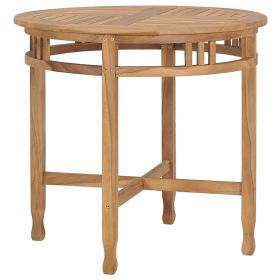 Dining Table 80 cm Solid Teak Wood