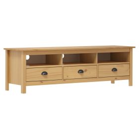 TV Cabinet Hill Honey Brown 158x40x47 cm Solid Pine Wood