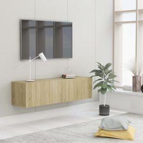 TV Cabinet Sonoma Oak 120x30x30 cm Chipboard