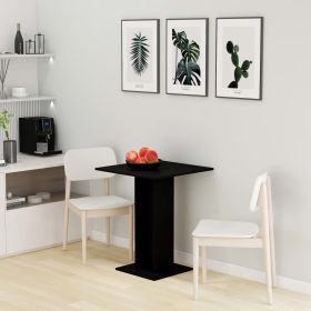 Bistro Table Black 60x60x75 cm Engineered Wood