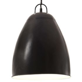Industrial Hanging Lamp 25 W Dead Black Round 32 cm E27