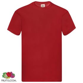 Fruit of the Loom Original T-shirts 5 pcs Red S Cotton