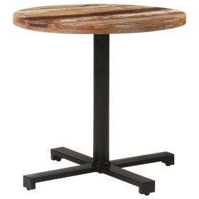 Bistro Table Round Ã˜80x75 cm Solid Reclaimed Wood