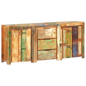 Sideboard with 3 Drawers and 4 Doors Solid Reclaimed Wood