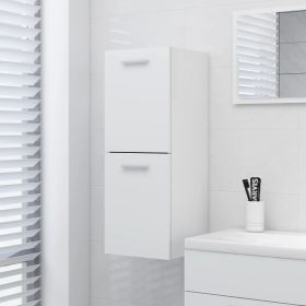 Bathroom Cabinet White 30x30x80 cm Engineered Wood