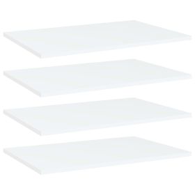 Bookshelf Boards 4 pcs White 60x40x1.5 cm Engineered Wood