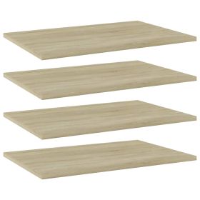 Bookshelf Boards 4 pcs Sonoma Oak 60x40x1.5 cm Chipboard