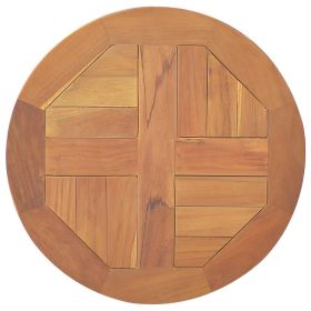 Table Top Solid Teak Wood Round 2.5 cm 40 cm