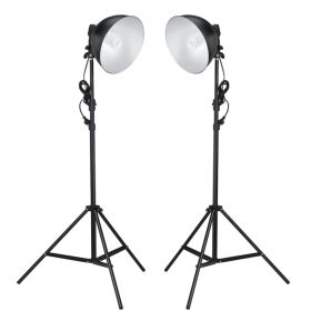 Photo Studio Kit with Lights. Backdrop and Reflector