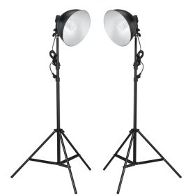 Photo Studio Kit with Lights. Backdrop and Reflector