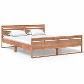 Bed Frame Solid Teak Wood 160x200 cm