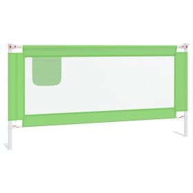 Toddler Safety Bed Rail Green 180x25 cm Fabric