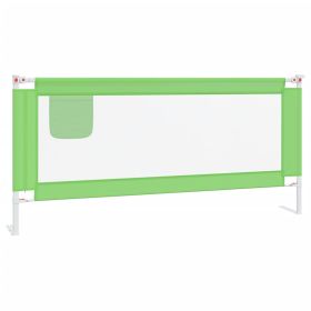 Toddler Safety Bed Rail Green 200x25 cm Fabric