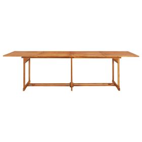 Garden Dining Table 280x90x75 cm Solid Acacia Wood
