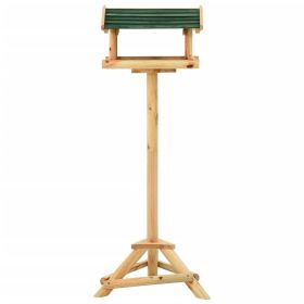 Bird Feeder with Stand 37x28x100 cm Solid Fir Wood