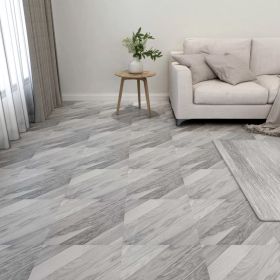 Self-adhesive Flooring Planks 20 pcs PVC 1.86 mÂ² Grey Striped