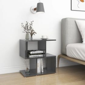 Bedside Cabinets 2 pcs High Gloss Grey 50x30x51.5 cm Engineered Wood