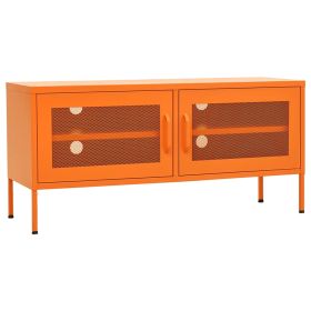 TV Cabinet Orange 105x35x50 cm Steel