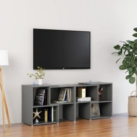 TV Cabinet Grey 104x30x52 cm Chipboard