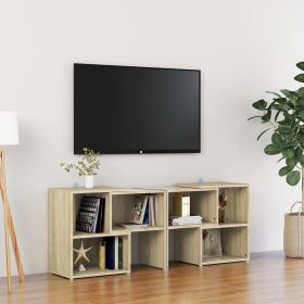 TV Cabinet Sonoma Oak 104x30x52 cm Engineered Wood