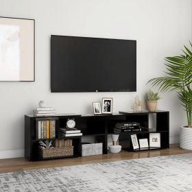 TV Cabinet Black 149x30x52 cm Engineered Wood