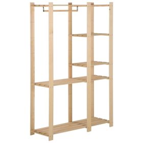 Clothes Rack 110x38x170 cm Solid Pinewood