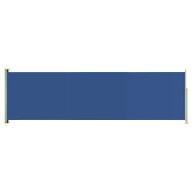 Patio Retractable Side Awning 180x600 cm Blue
