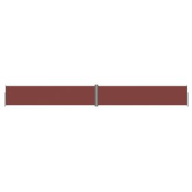 Retractable Side Awning Brown 117x1000 cm
