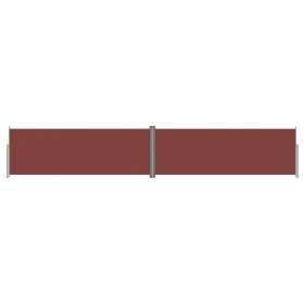 Retractable Side Awning Brown 180x1000 cm