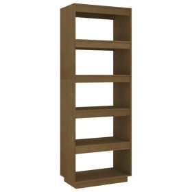 Book Cabinet/Room Divider Honey Brown 60x35x167 cm Solid Pinewood