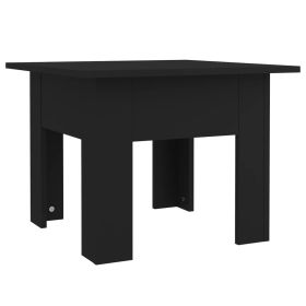 Coffee Table Black 55x55x42 cm Engineered Wood