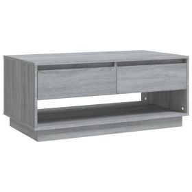 Coffee Table Grey Sonoma 102.5x55x44 cm Engineered Wood