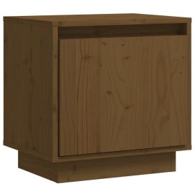 Bedside Cabinet Honey Brown 40x30x40 cm Solid Wood Pine